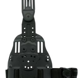 PLAQUE DE CUISSE SIMPLE STRAP - PIVOTANT - REGLABLE EN HAUTEUR - DROITIER - NOIR