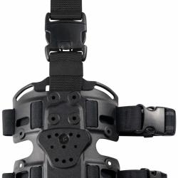 PLAQUE DE CUISSE DETACHABLE DOUBLE STRAP - DROITIER - NOIR