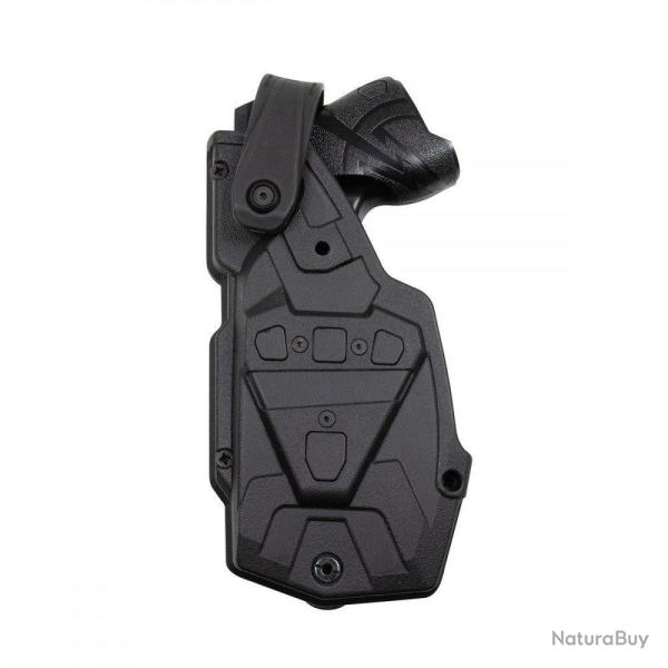 HOLSTER RADAR ROTOLOCK EXTR TASER T7 - SANS PASSANT CEINTURE - AMBIDEXTRE - NOIR