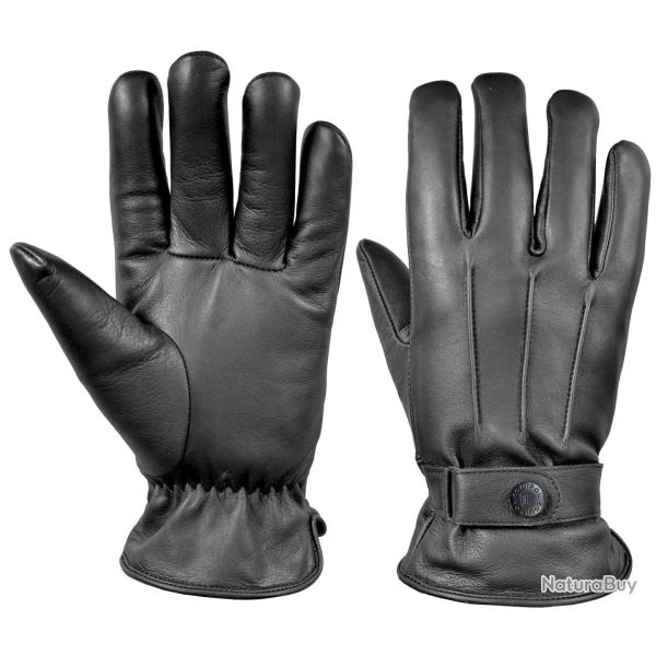 GANTS MO CUIR DOUBLURE THINSULATE - MANCHETTE LONGUE - T.6 - MODELE MDP