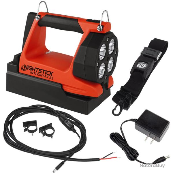 PHARE INTEGRITAS 82 - TETE ARTICULEE-  230V + 12V - ORANGE