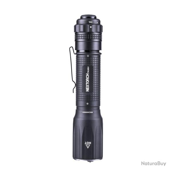 LAMPE TACTIQUE TA30W - 1500LM BLANC CHAUD (4500K) - RECHARGEABLE (18650) - IPX8