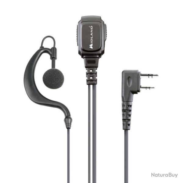 OREILLETTE CONTOUR D'OREILLE MA21 LK Pro Microphone 2 Broches  Kenwood pour G13