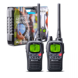 PACK DE 2 TALKIE WALKIE MIDLAND G9 PRO NOIR + OREILLETTE