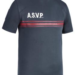 TSHIRT ASVP BORDEAUX MANCHES COURTES - DRY-TEC -TAILLE S + VELCRO BRAS D ET G