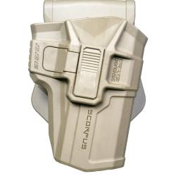 HOLSTER POUR P226-R (AVEC RAIL) PADDLE RETENTION NIVEAU 2 - SABLE MOLLEX + PADDL