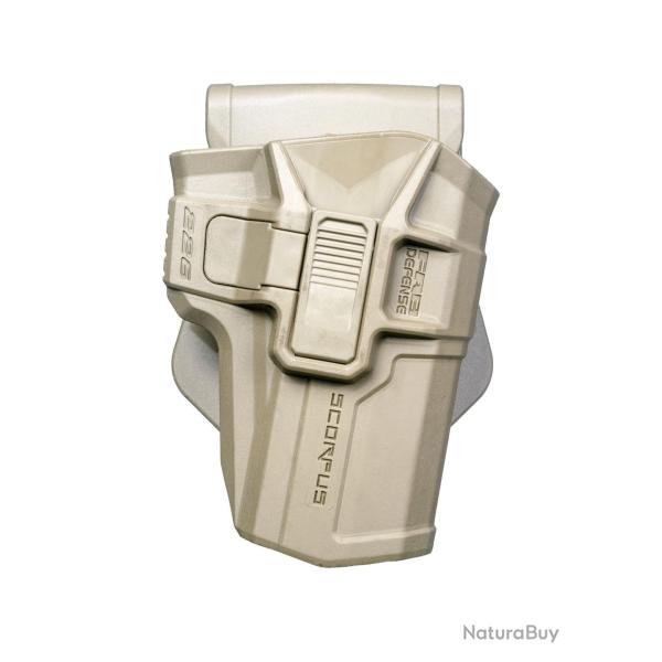 HOLSTER POUR P226-R (AVEC RAIL) PADDLE RETENTION NIVEAU 2 - SABLE MOLLEX + PADDL
