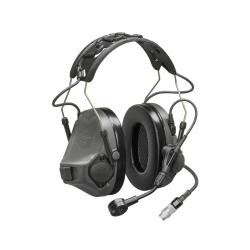 CASQUE PELTOR COMTAC VIII -  GRIS - AVEC MICRO ET CABLE PELTOR (POUR SCU)