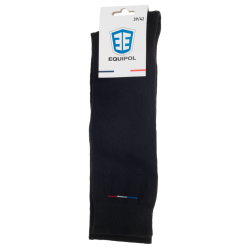 Mi-bas majoritaire laine semelle bouclette coloris marine  T 39-42