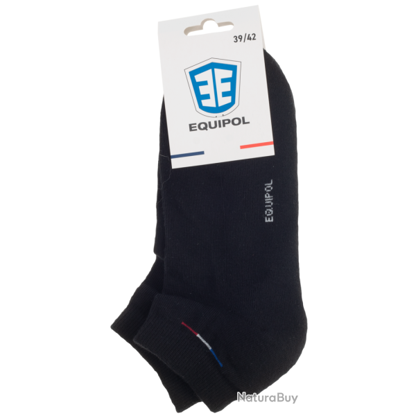 Chaussette sport tige courte semelle bouclette coton biologique coloris  T 43-47