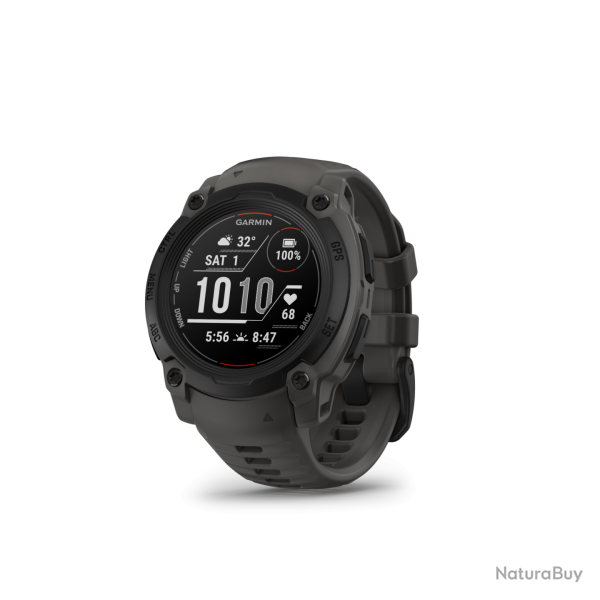 MONTRE GPS MULTI-FONCTIONS� GARMIN INSTINCT E 40 NOIRE BRACELET GRIS