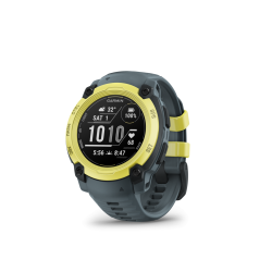 MONTRE GPS MULTI-FONCTIONS&nbsp; GARMIN INSTINCT E 40 VERTE BRACELET BLEU