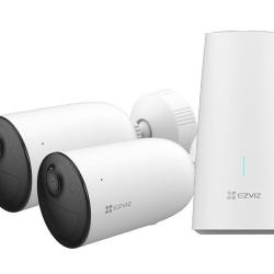 CAMERA SUR BATTERIE WIFI LONGUE PORTEE EZVIZ HB3 - PACK 2 CAMERAS