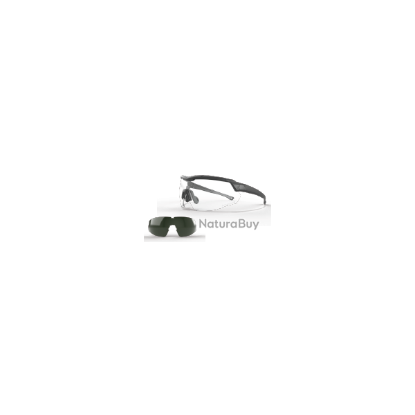 LUNETTES EDGE TAC ROLLING THUNDER - REGLABLES - NOIRE - KIT 2 ECRANS INC/FUME