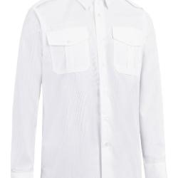 CHEMISE BLANCHE FEMME 145G MANCHES LONGUES -VELCRO - T.42