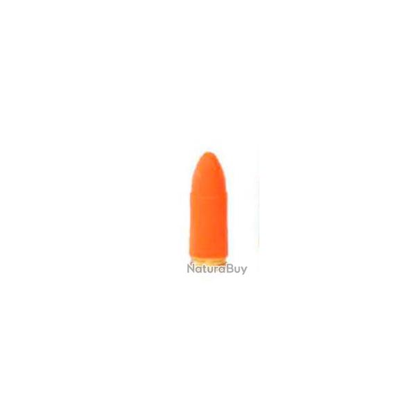 Cartouche inerte 9x19 d'appro plasti orange amort caoutchouc par 5