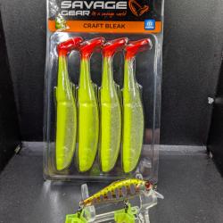 Lot435/SAVAGE GEAR craft bleak(dark night)+leurre truite HW50S 6grs fish and Fishing leurre offert!