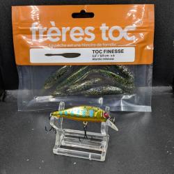 Lot438/ leurre Freres toc , toc finesse +leurre truite HW50S 6grs fish and Fishing leurre offert!