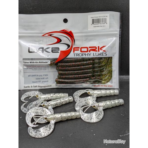 Lot441/ leurre LAKE FORK + 5 leurres FOX RAGE uv minicraw 8 cm , 3.1"