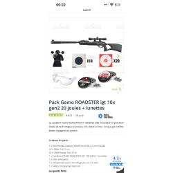 Carabine &agrave; plombs Gamo roadster IGT