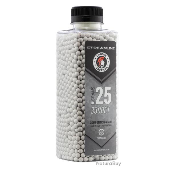 CARTON DE 12 BOUTEILLES DE 3300 BB's LT STREAMLINE - 0.25g