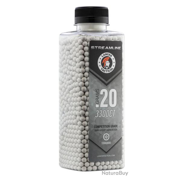 CARTON DE 12 BOUTEILLES DE 3300 BB's LT STREAMLINE - 0.20g
