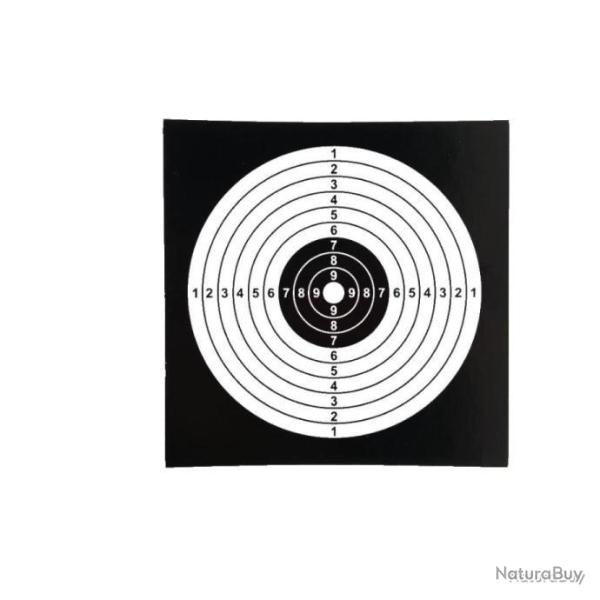 LOT DE 100 CIBLES EN CARTON 14X14CM - MOD�LE 7