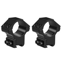 LOT DE 2 COLLIERS DE MONTAGE 30 MM POUR LUNETTE DE VIS&Eacute;E - RAIL 11 MM