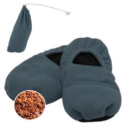 Chaussons Chauffants Femme Gris - Confort Textile Basse Tige 36 / 40