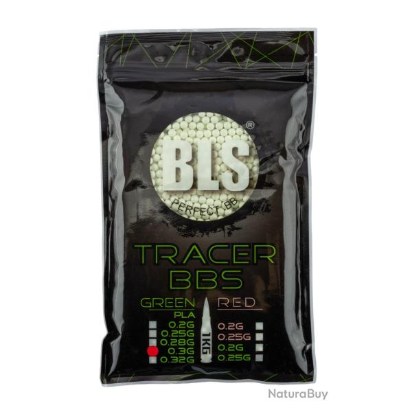 CARTON DE 20 SACHETS DE BILLES BLS TRACER 1KG VERT - 0.30g BIO