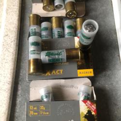 3 boites de balles magnum cal12 rottweil 32g