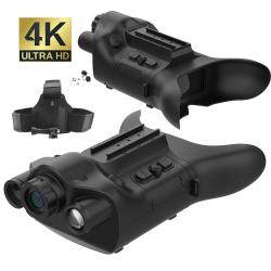 Jumelles Vision Nocturne 4K NVGBO8 WiFi Infrarouge 1200m Casque Chasse Camping Enregistrement Vid&eacute;o