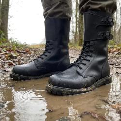 Rangers Militaires Cuir Noir Semelle Goodyear&reg; Homme DCA France