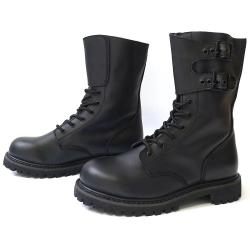 Rangers Militaires Cuir Noir - Semelle Goodyear&reg; - Homme - DCA France 40
