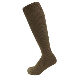 Chaussettes Mi-Bas Homme Vert Arm&eacute;e en Coton Peign&eacute; - Kaki - DCA France 43 / 46