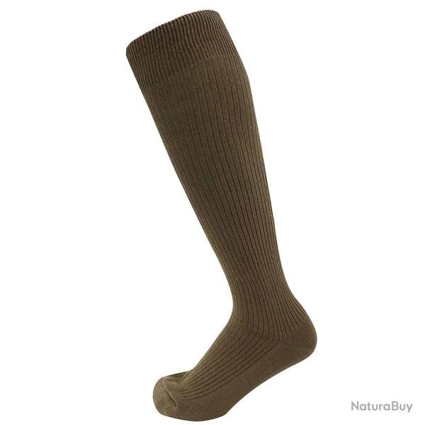 Chaussettes Mi-Bas Homme Vert Arm�e en Coton Peign� - Kaki - DCA France 39 / 42