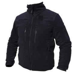 Blouson polaire homme noir Col montant 390 g m&sup2;