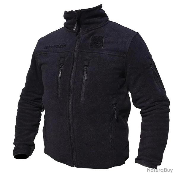 Blouson polaire homme noir Col montant 390 g m�