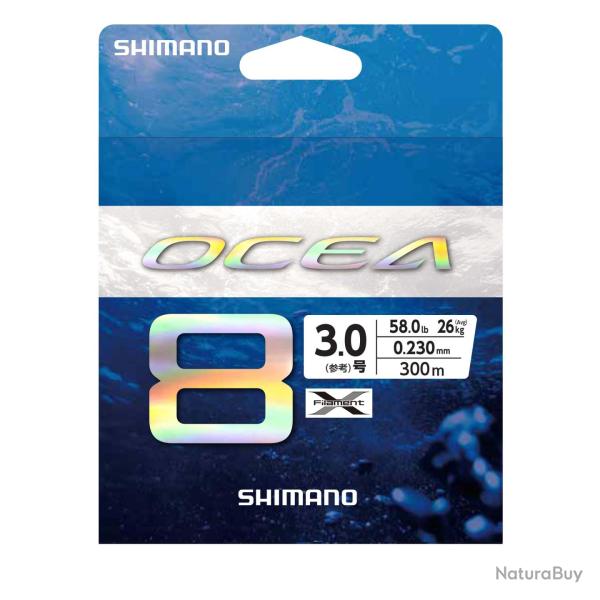 Tresse Shimano Ocea Braid 400m Multicolor 0,23mm 58lb 400m