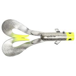 Leurre Souple LMAB Drunk Dancer 12cm 12g 12cm A l'unit&eacute; #Chrome Chart Head