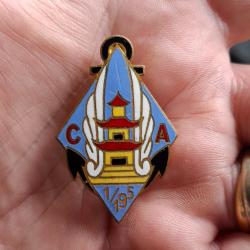 INSIGNE CA 1 / 195 CAT BI HAIPHONG ( GUERRE INDOCHINE ) DRAGO - A 519