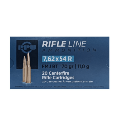 CARTOUCHES PPU 7.62x54R FMJ BT 170gr x20