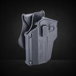 HOLSTER RIGIDE AMOMAX G2 UNIVERSEL GAUCHER NOIR