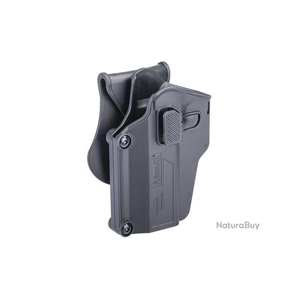 HOLSTER RIGIDE AMOMAX G2 UNIVERSEL GAUCHER NOIR