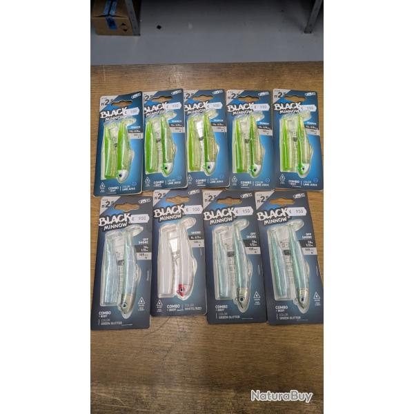DESTOCKAGE LOT DE FIIISH BLACK MINOW 2.5