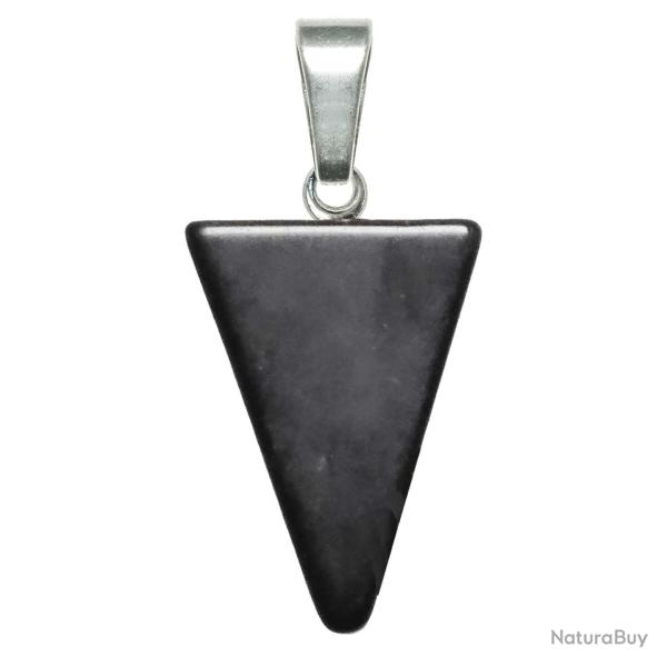 Pendentif fl�che triangle en obsidienne noire
