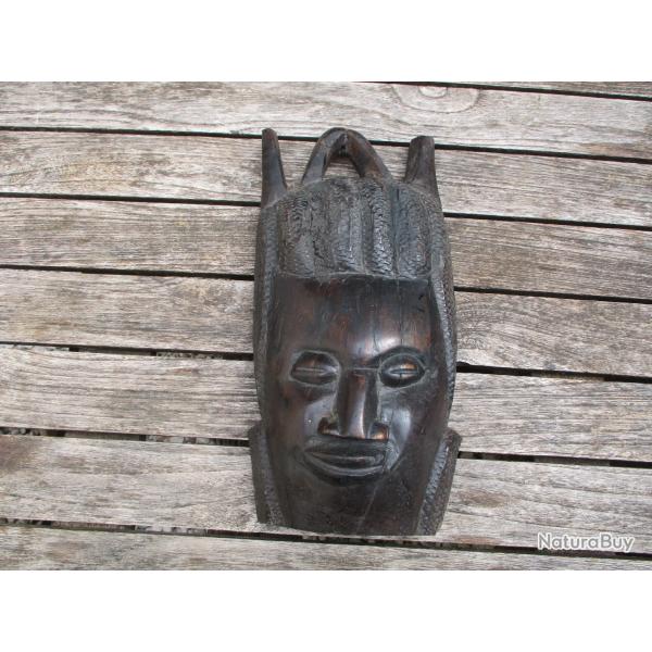 statuette  africain du gabon en eben