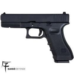R&eacute;plique Pistolet SAIGO 17 Blowback Gaz CO2 310 FPS - Type GLOCK 17