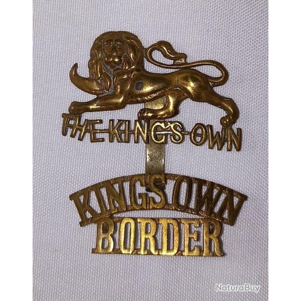 Cap badge insigne de casquette Anglais The King's OWN Border WW1