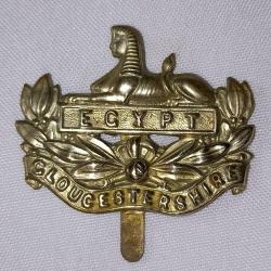 Cap badge insigne de casquette Anglais GLOUCESTERSHIRE WW2